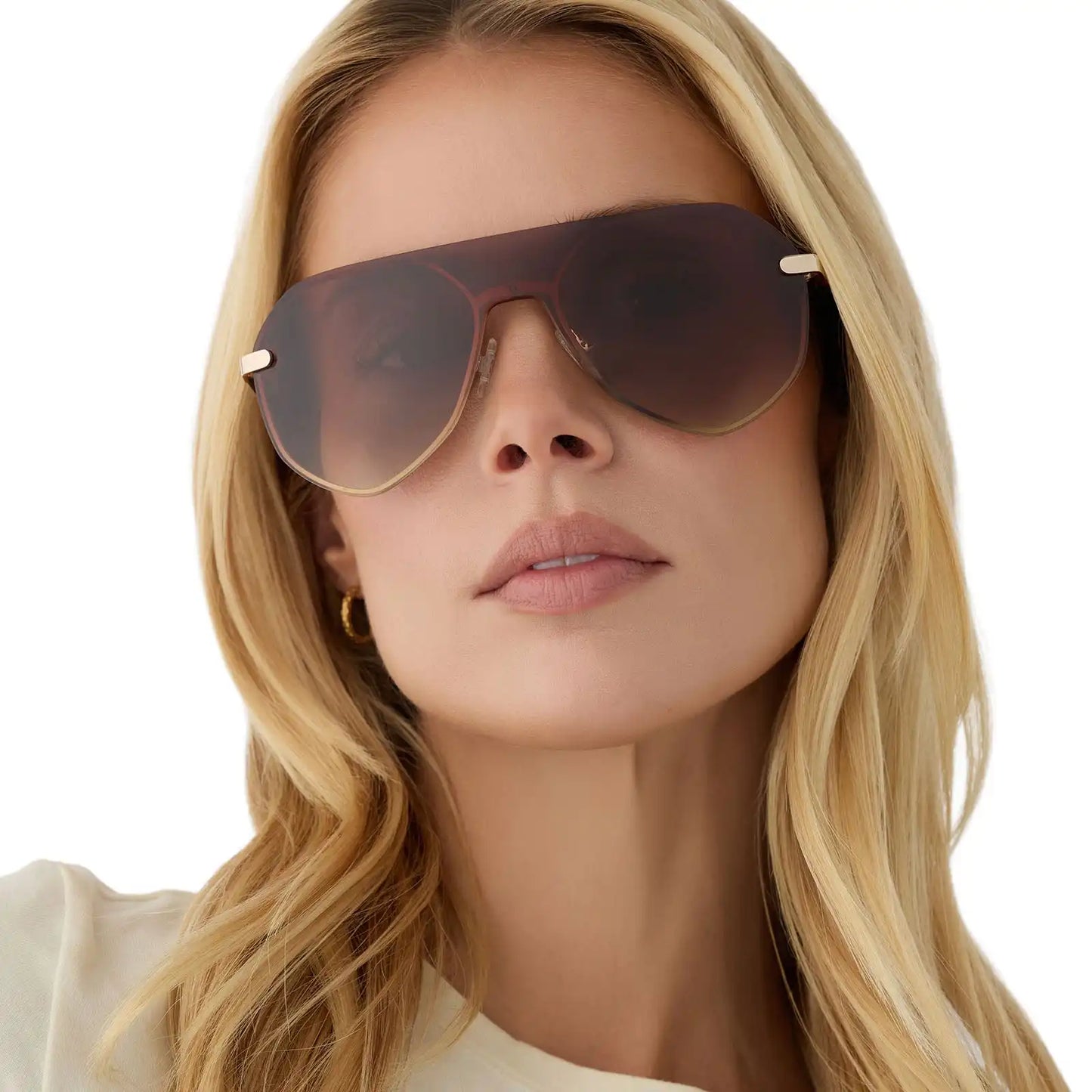 LONNIE - GOLD + BROWN GRADIENT + POLARIZED + SUNGLASSES