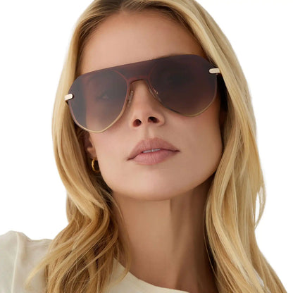 LONNIE - GOLD + BROWN GRADIENT + POLARIZED + SUNGLASSES