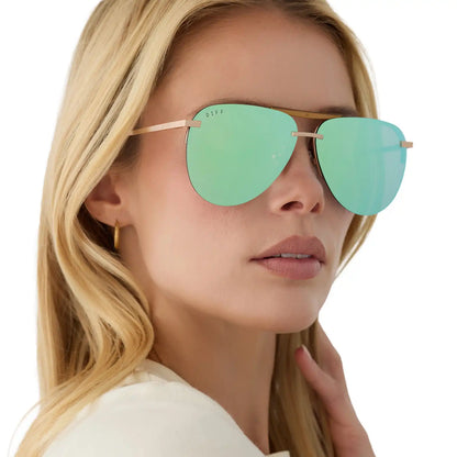 TAHOE - BRUSHED GOLD + DEW DROP MIRROR + POLARIZED + SUNGLASSES