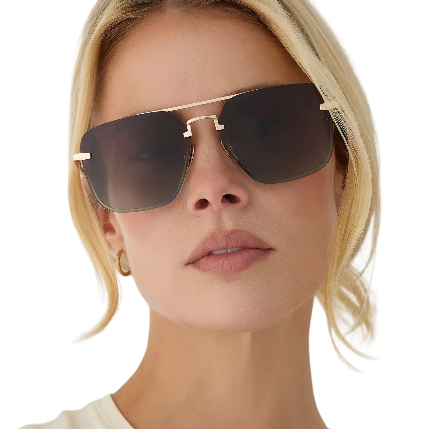 TEDDY - GOLD + BROWN GRADIENT + POLARIZED + SUNGLASSES