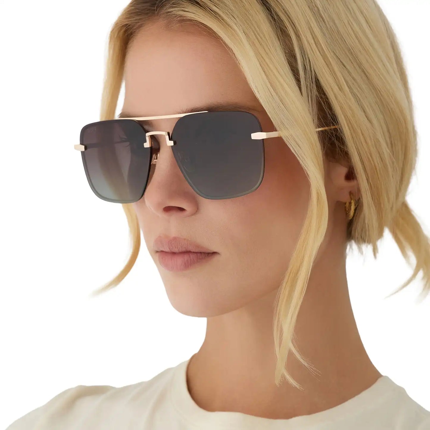TEDDY - GOLD + BROWN GRADIENT + POLARIZED + SUNGLASSES