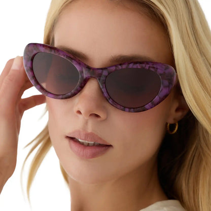 ZARIA - LAVENDER HAZE TORTOISE + BROWN GRADIENT + SUNGLASSES