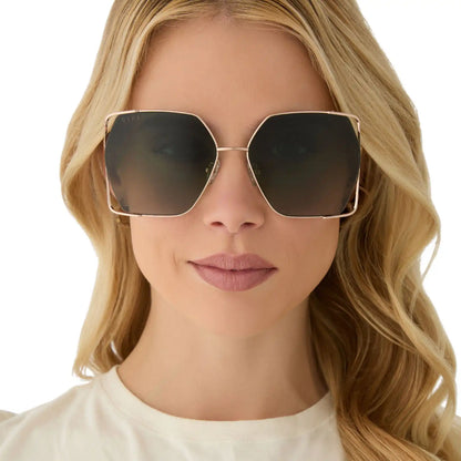 DONNA IV - BRUSHED CHAMPAGNE + COOL MATCHA GRADIENT + POLARIZED SUNGLASSES