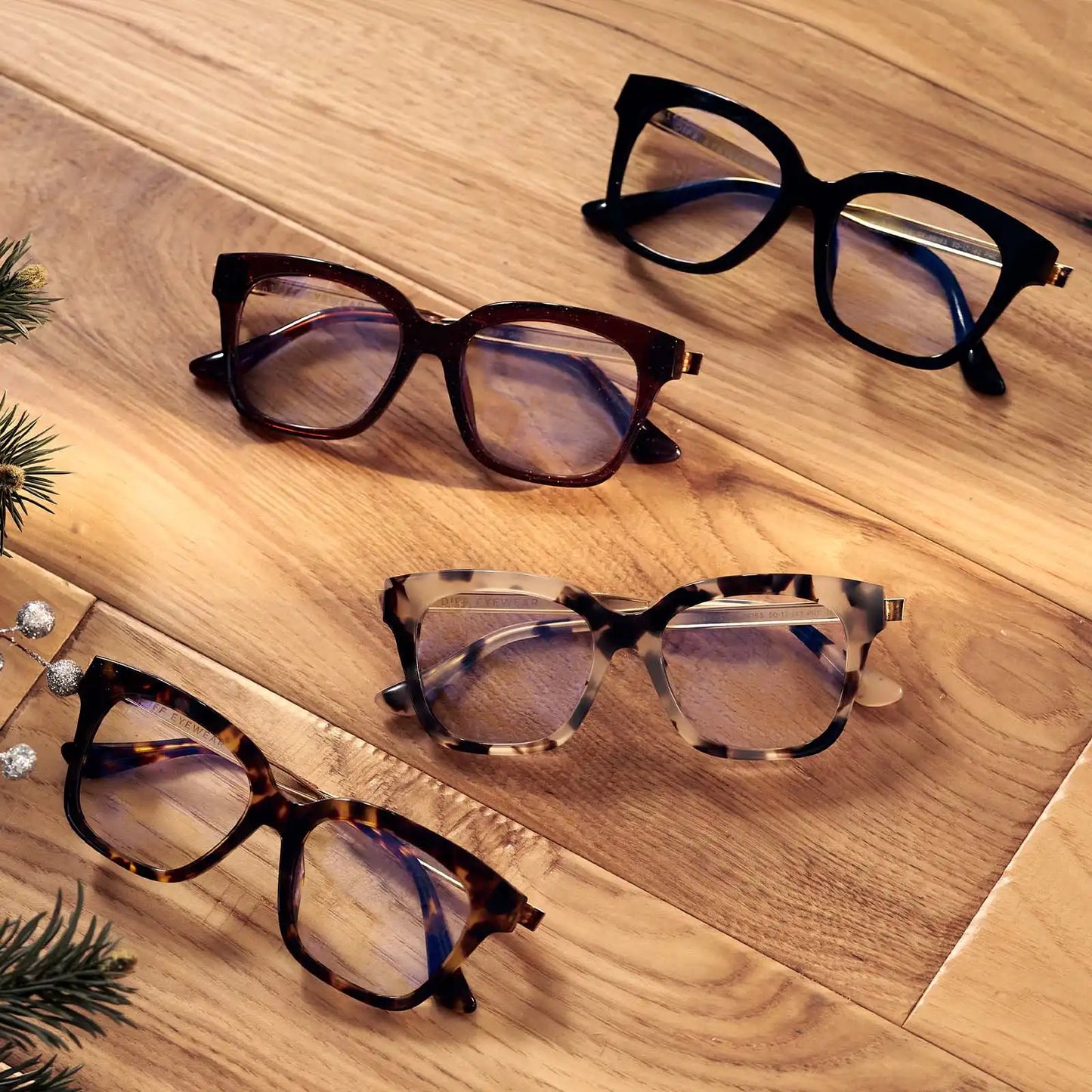 BELLA XS - AMBER TORTOISE + GLASSES