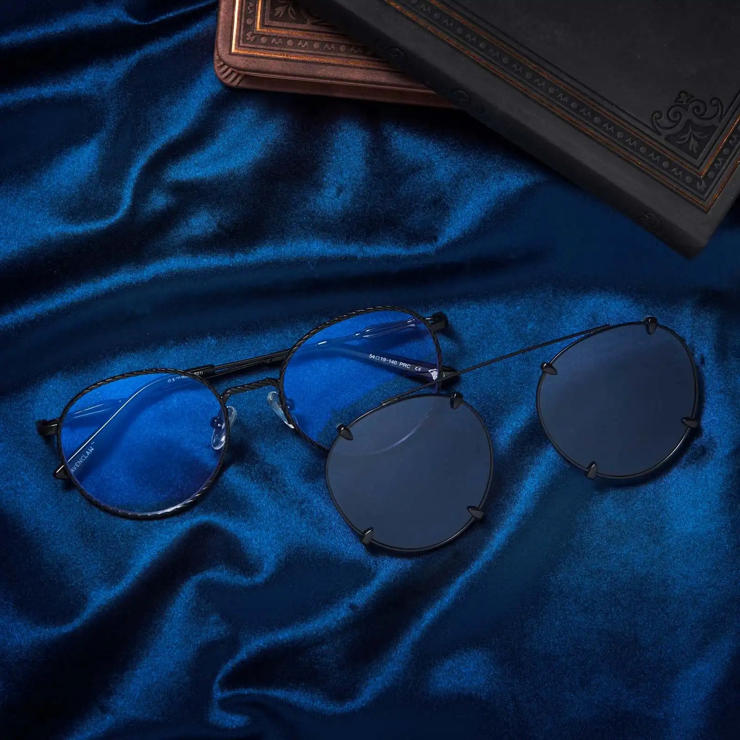 RAVENCLAW™ - SCHOLARLY MATTE BLACK + TWILIGHT BLUE SUNGLASSES