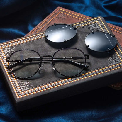 RAVENCLAW™ - SCHOLARLY MATTE BLACK + TWILIGHT BLUE SUNGLASSES