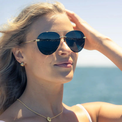 LENOX - GOLD + G15 + POLARIZED SUNGLASSES