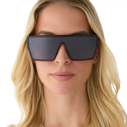 ELECTRA - AUBERGINE + AUBERGINE + SILVER FLASH SUNGLASSES
