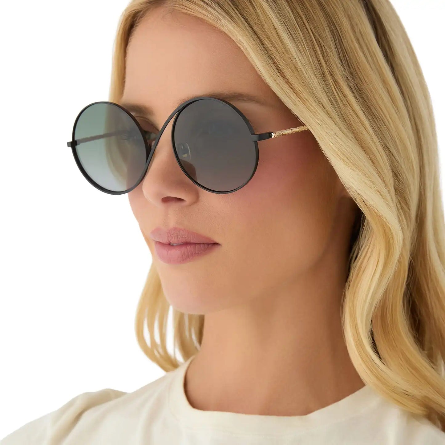 ELPHABA WIRE FRAMES - CLASSIC BLACK WIRE + EMERALD TINT GRADIENT SUNGLASSES