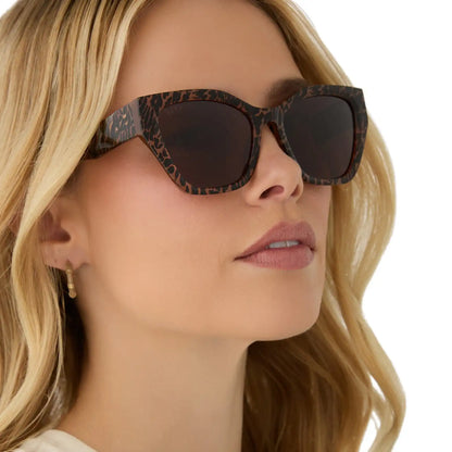 EVIE - ANIMAL + BROWN SUNGLASSES