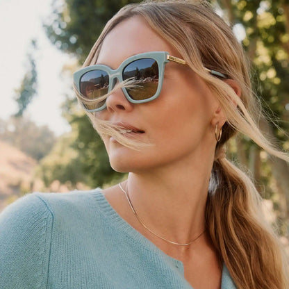 BELLA - DEW DROP + BROWN GRADIENT + POLARIZED + SUNGLASSES