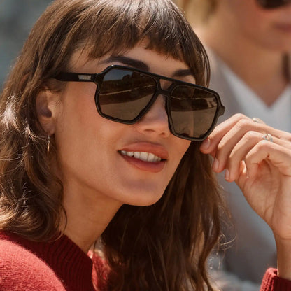 CAMERON - BLACK + GREY + POLARIZED SUNGLASSES