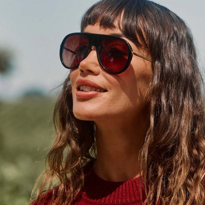 CLEO - BLACK + BROWN GRADIENT + SUNGLASSES