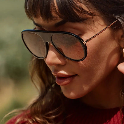 CLEO - BLACK + BROWN GRADIENT + SUNGLASSES