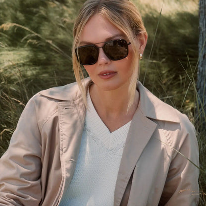 JORDAN - BLACK + GREY + POLARIZED SUNGLASSES