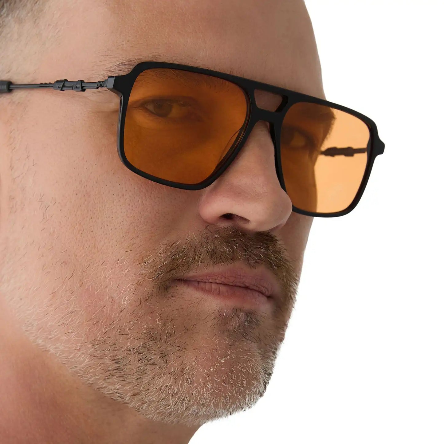 FENNEC SHAND™ - BLACK + ORANGE SUNGLASSES