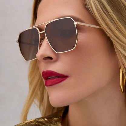 BERKELY - BRUSHED GOLD + GLASSES