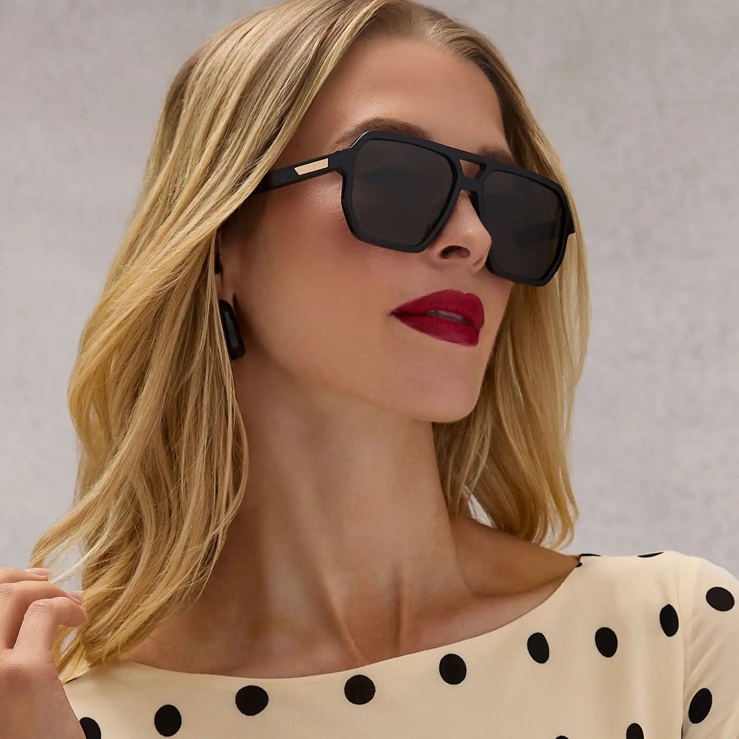 CAMERON - BLACK + GREY + POLARIZED SUNGLASSES