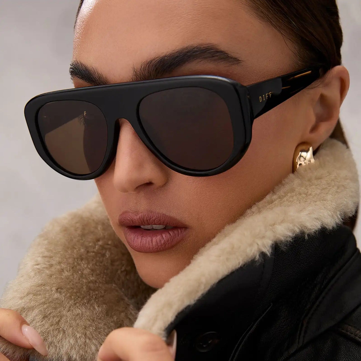 MORGAN - BLACK + BROWN + POLARIZED SUNGLASSES