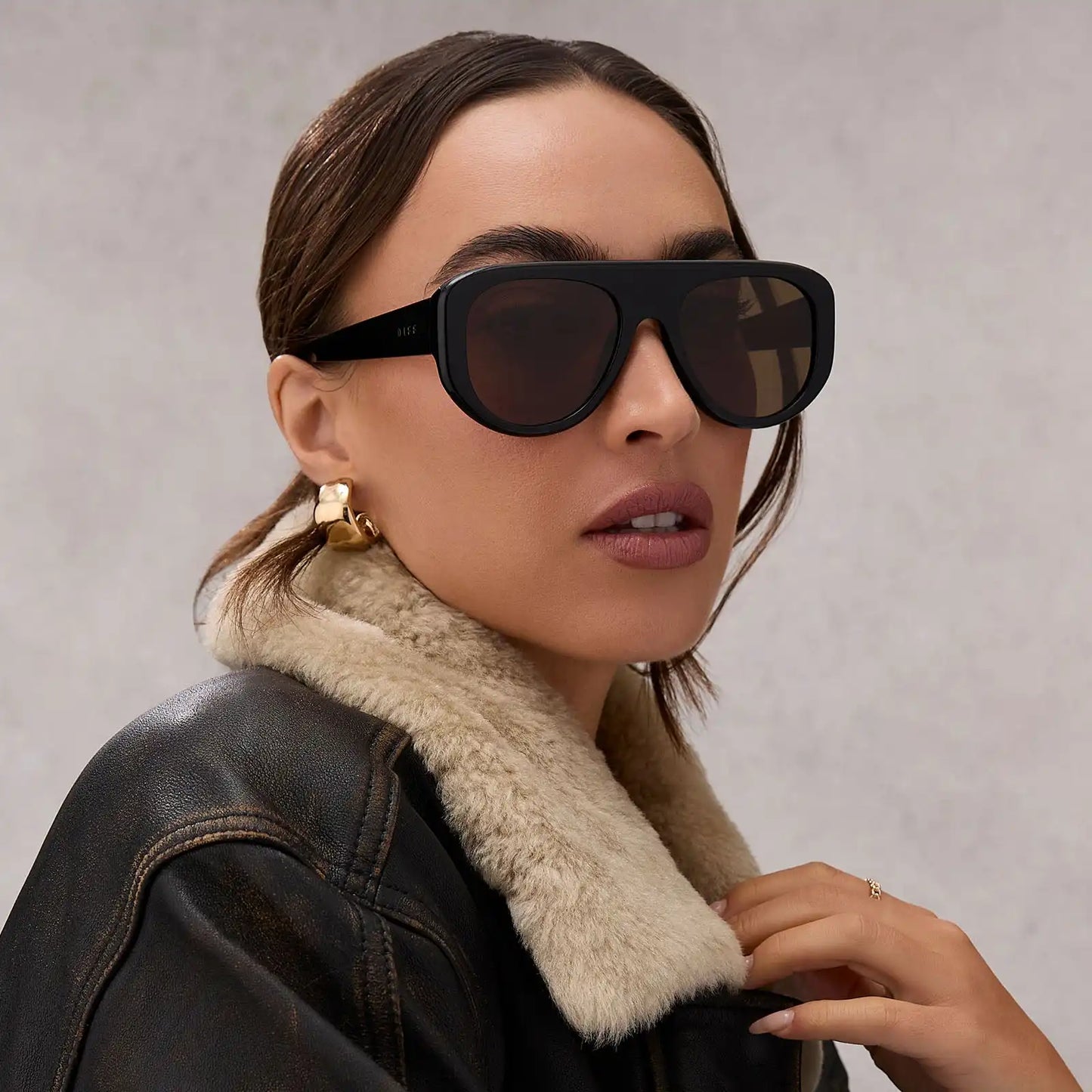 MORGAN - BLACK + BROWN + POLARIZED SUNGLASSES