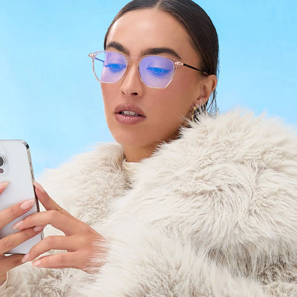 NOEL - ROSE CRYSTAL + BLUE LIGHT TECHNOLOGY GLASSES