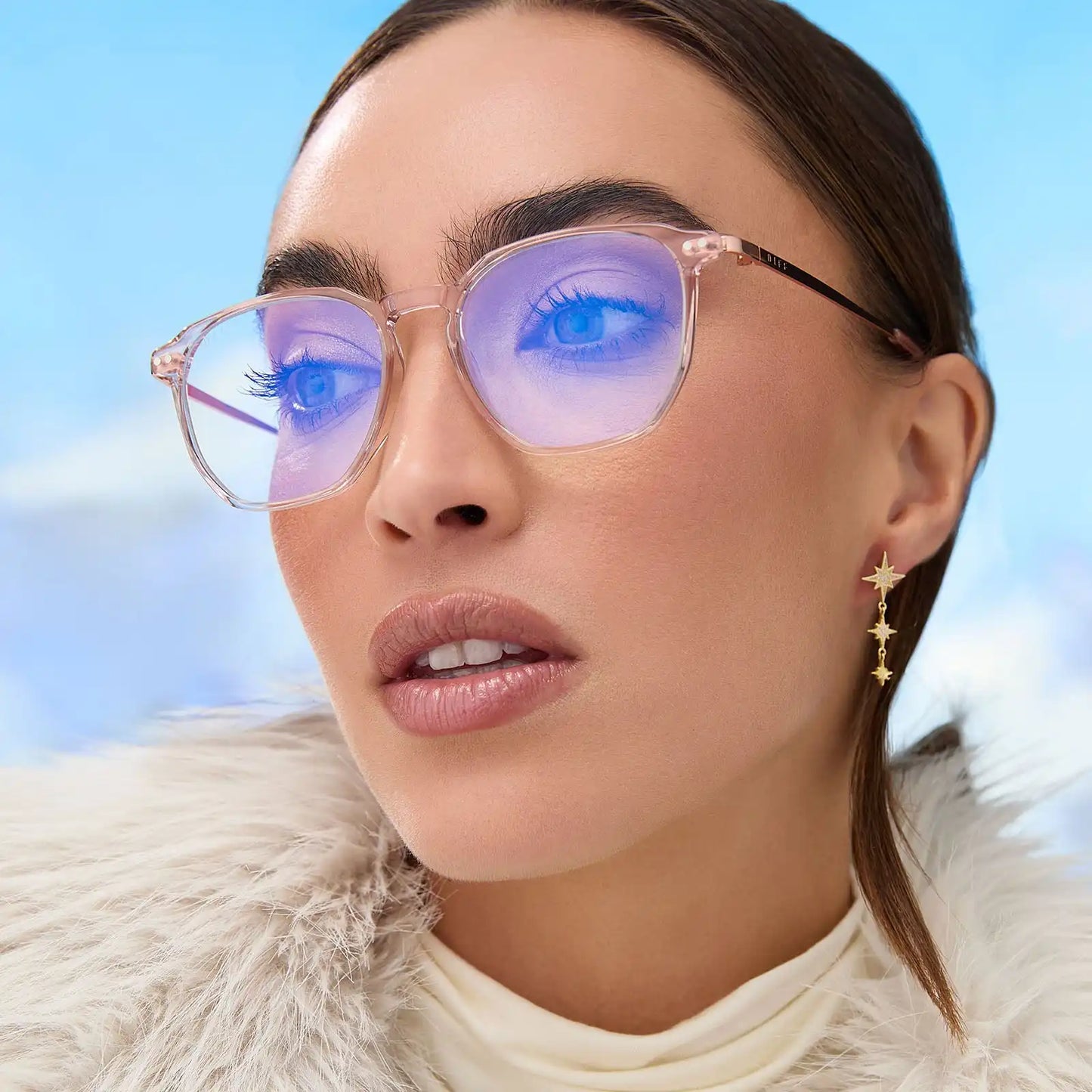 NOEL - ROSE CRYSTAL + BLUE LIGHT TECHNOLOGY GLASSES