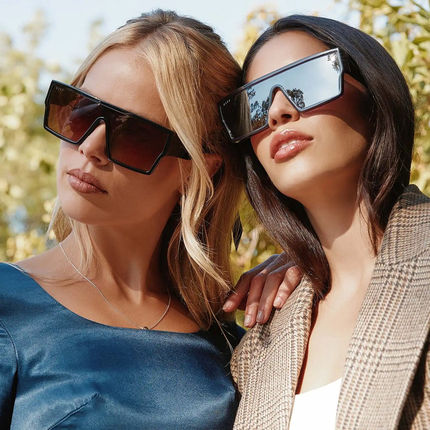 ELECTRA - AUBERGINE + AUBERGINE + SILVER FLASH SUNGLASSES
