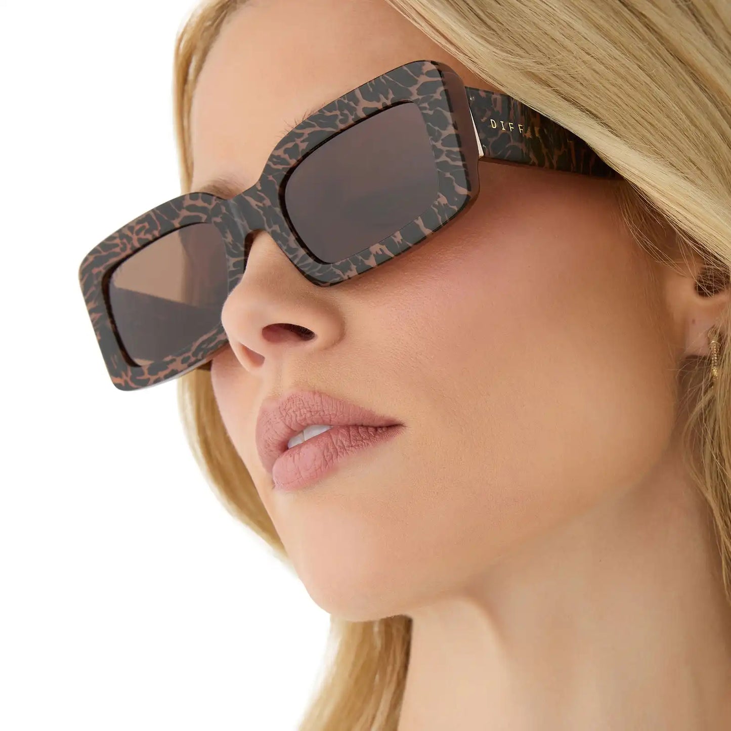 INDY - ANIMAL + BROWN SUNGLASSES