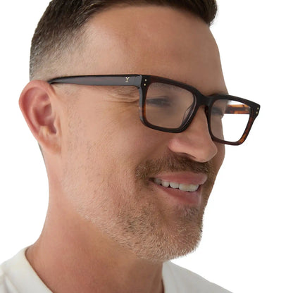 JOHN DUTTON - WARM SEQUOIA TORTOISE + GLASSES