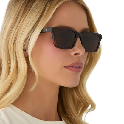 JOHN DUTTON - WARM SEQUOIA TORTOISE + BROWN + POLARIZED SUNGLASSES