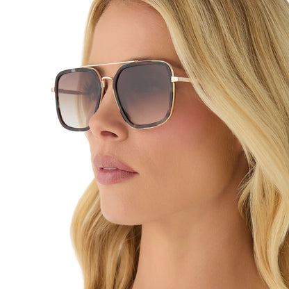 JORDAN - CONFETTI TORTOISE + BROWN GRADIENT SUNGLASSES