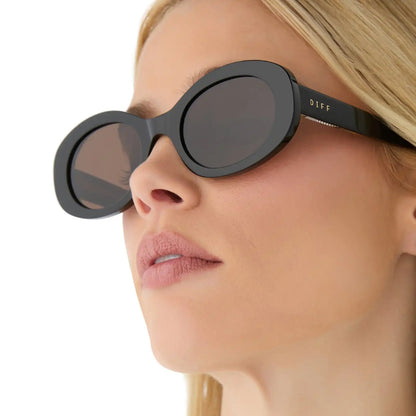 LAINEY - BLACK + BROWN + POLARIZED SUNGLASSES