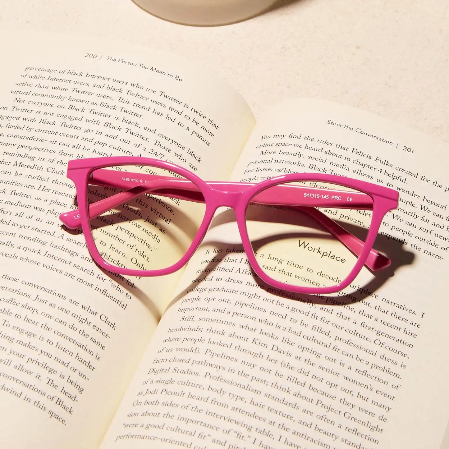 LEAH - BUBBLEGUM PINK + BLUE LIGHT READERS