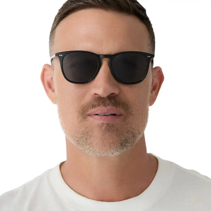 MAXWELL XL - BLACK + GREY POLARIZED SUNGLASSES