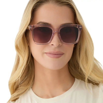 MEREDITH - LIGHT PINK CRYSTAL + GLASSES