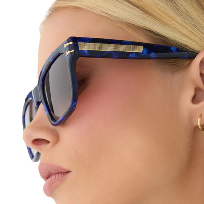 PRINCE FIYERO - MIDNIGHT BLUE TORTOISE + WARM BROWN SUNGLASSES