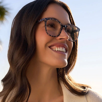 PARKER - LEOPARD TORTOISE + BLUE LIGHT GLASSES