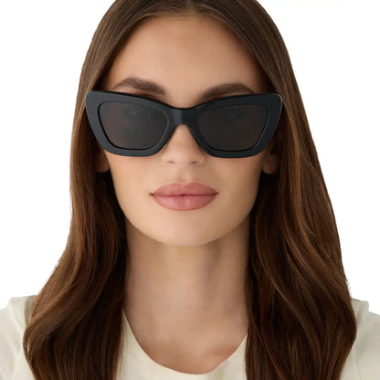 ADRIANA - BLACK + GREY + POLARIZED SUNGLASSES