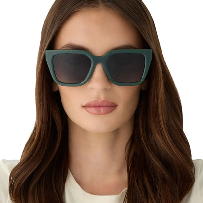 AMARA - FAIRWAY GREEN + GREY GRADIENT + POLARIZED SUNGLASSES