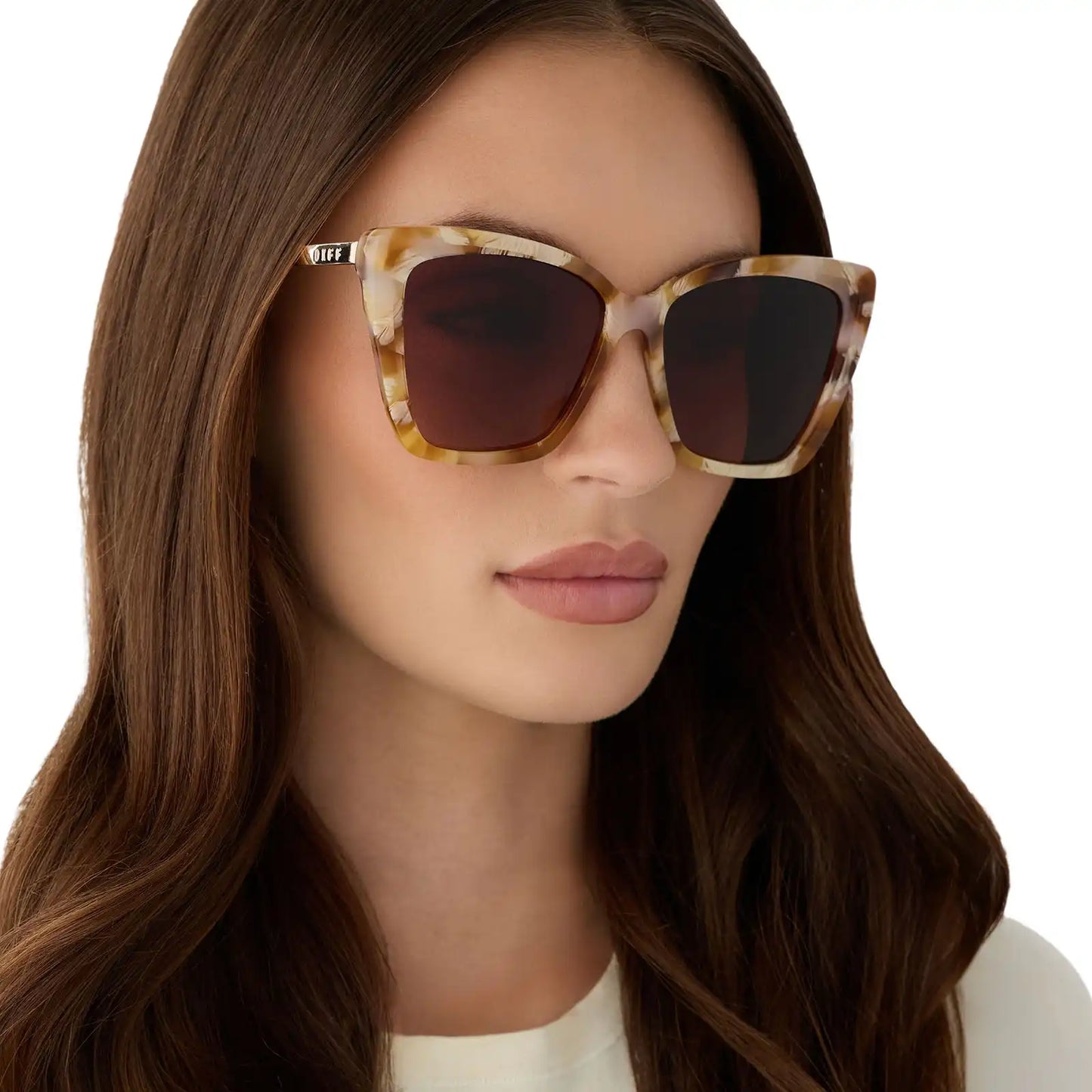 BECKY II - GILDED TORTOISE + BROWN GRADIENT SUNGLASSES
