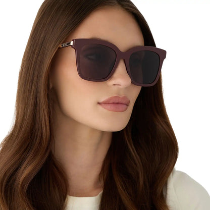BELLA - RUGBY RED + GREY + SUNGLASSES