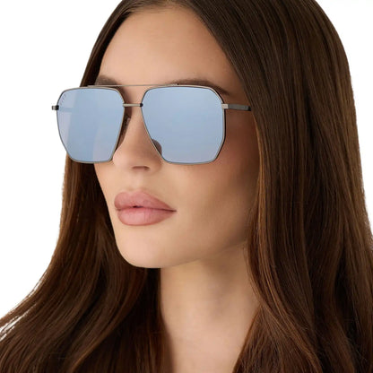 BERKELY - GUNMETAL + SLATE GRADIENT FLASH + POLARIZED SUNGLASSES