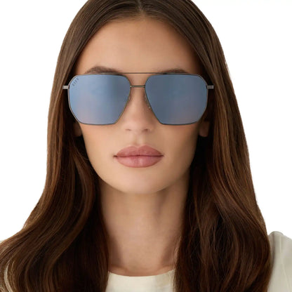 BERKELY - GUNMETAL + SLATE GRADIENT FLASH + POLARIZED SUNGLASSES