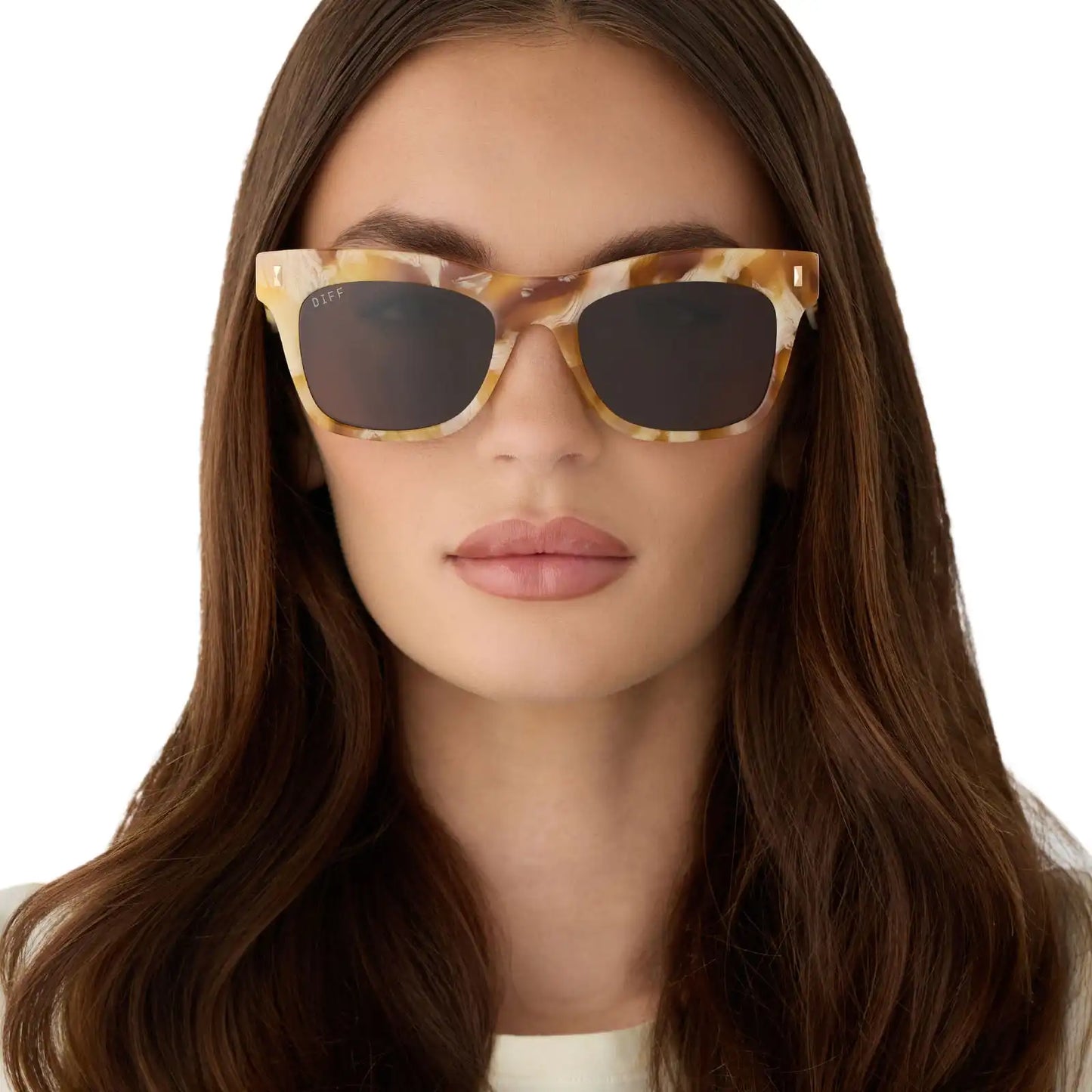 BRADLEY - GILDED TORTOISE + COURTSIDE IVORY + BROWN SUNGLASSES