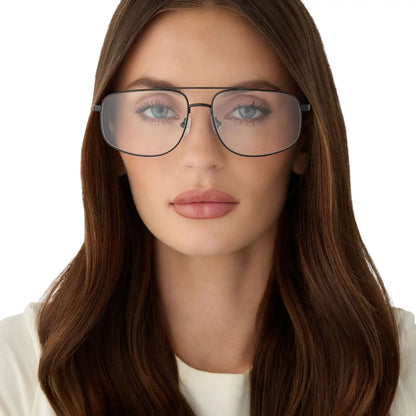 CHARLEY - SHINY BLACK + GLASSES