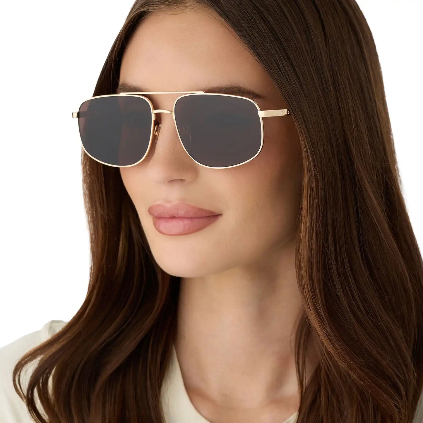 CHARLEY - GOLD + BROWN + POLARIZED SUNGLASSES