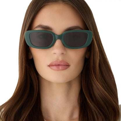 DAPHNE - FAIRWAY GREEN + GREY SUNGLASSES