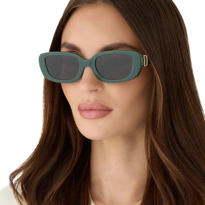 DAPHNE - FAIRWAY GREEN + GREY SUNGLASSES