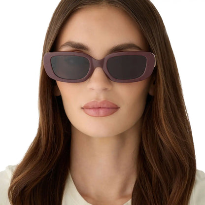 DAPHNE - RUGBY RED + GREY + POLARIZED SUNGLASSES