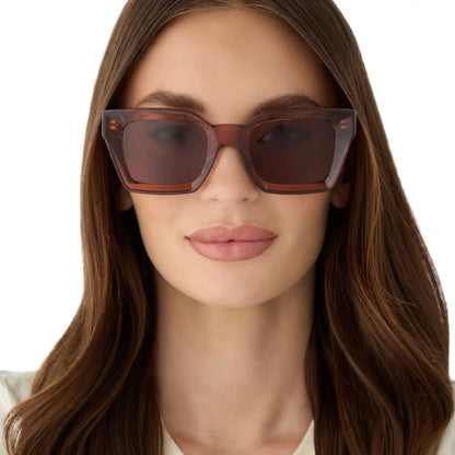 GREER - CAFÉ OLE + BROWN SUNGLASSES